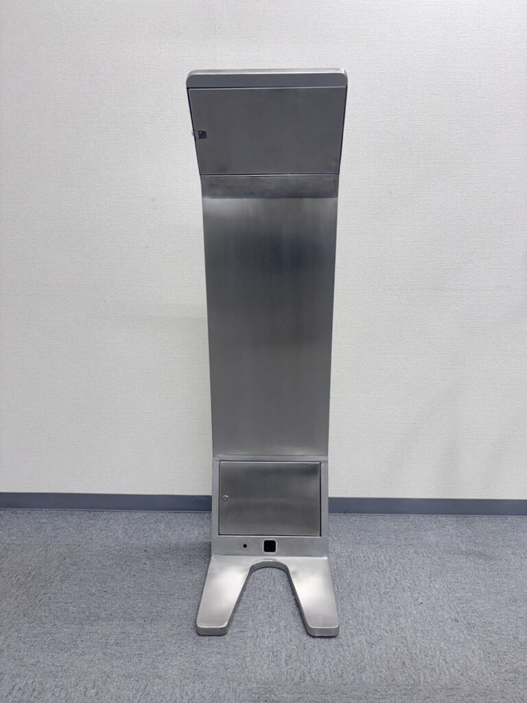 ステンレス製フロアスタンド　背面　　ABphone社オリジナル