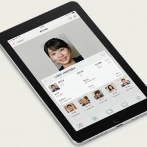 来客 無人受付　履歴