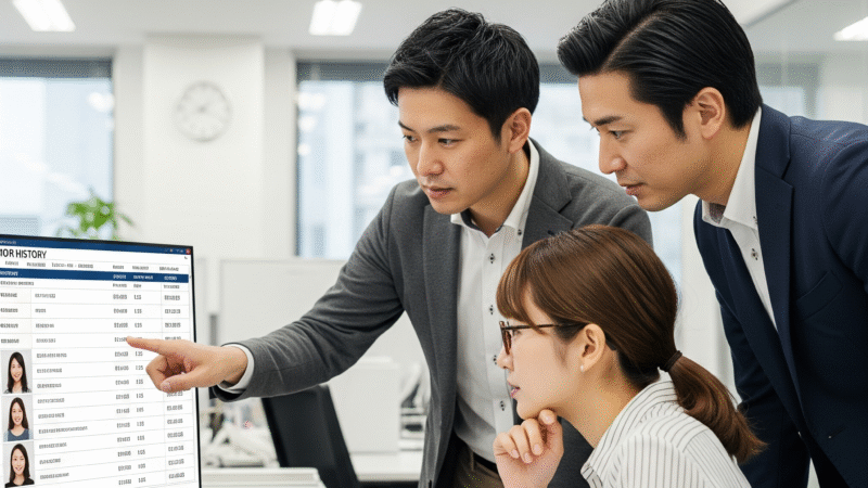 来訪者履歴　無人受付システム