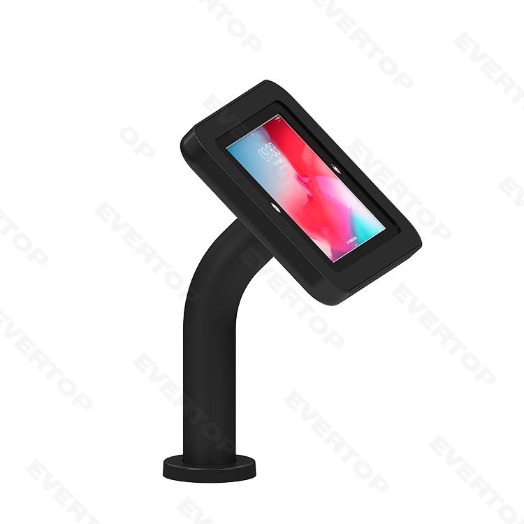 デスクスタンド　ポールタイプ黒