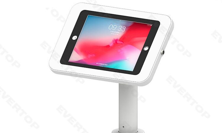 デスクスタンド　ポールタイプ白