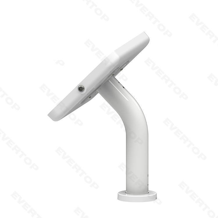 デスクスタンド　ポールタイプ白　横