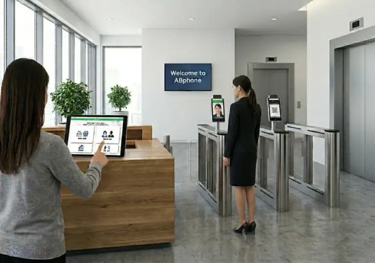 受付システム　アイタッチ　顔認証　セキュリティゲート