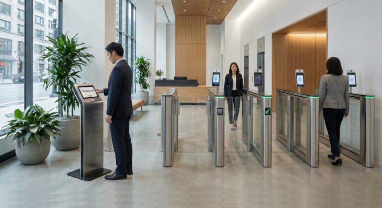 最新受付システム　アイタッチ　セキュリティゲート