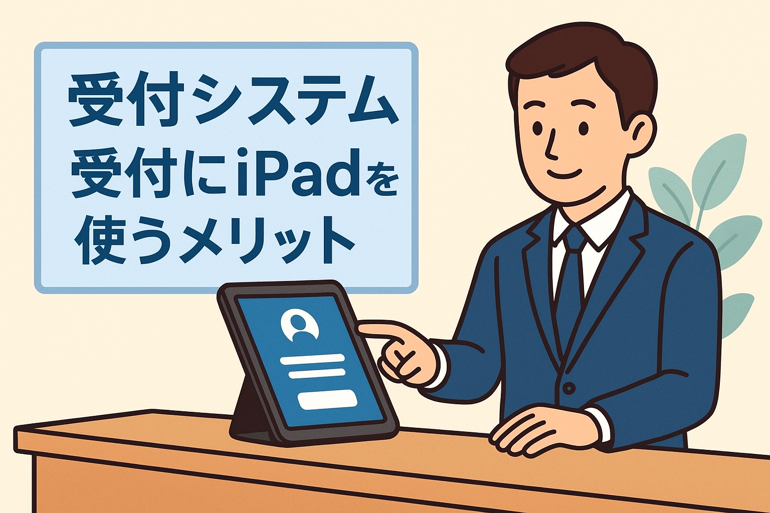 あなたが現在見ているのは 受付にiPadを使うメリットと導入判断のポイント