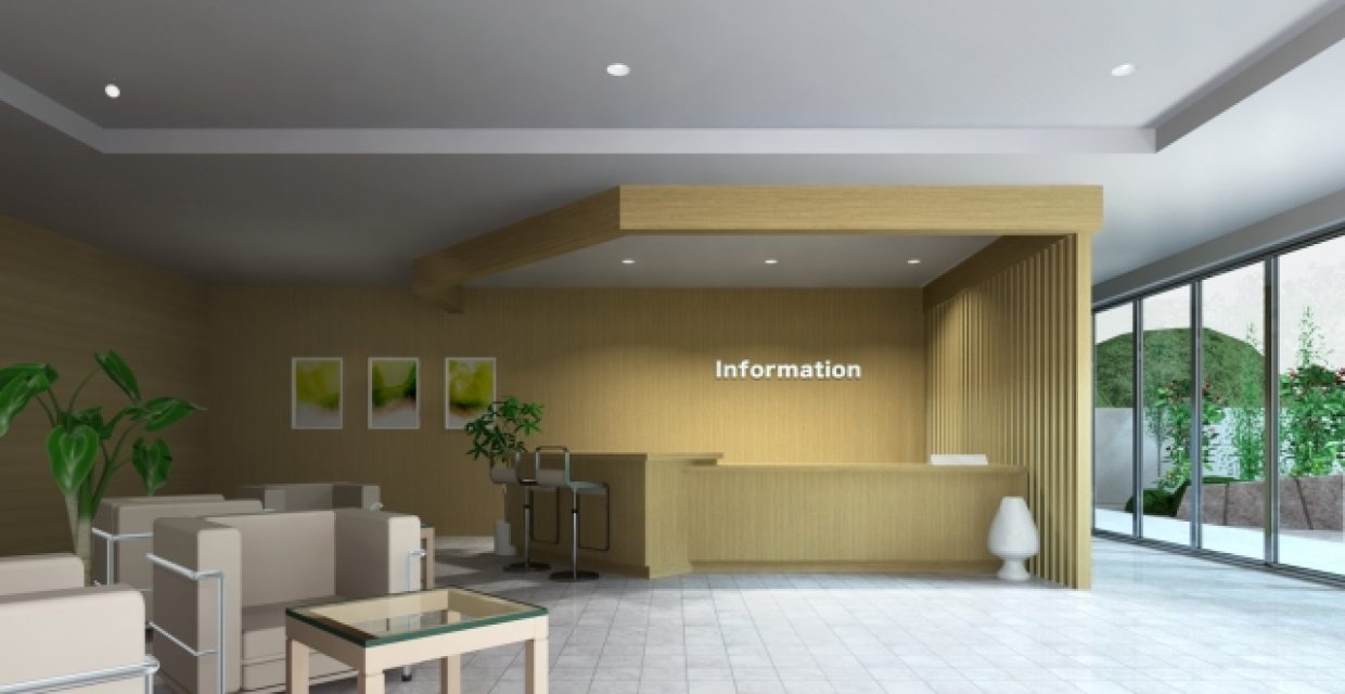 エントランス、企業、工場、病院、テナント